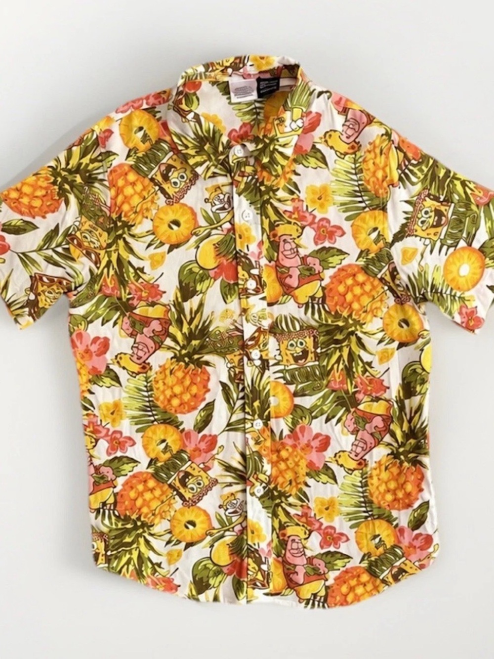 SpongeBob Hawaiian Shirt Men's M